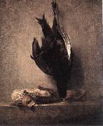 jean-Baptiste-Simeon Chardin Still-Life with Dead Pheasant and Hunting Bag